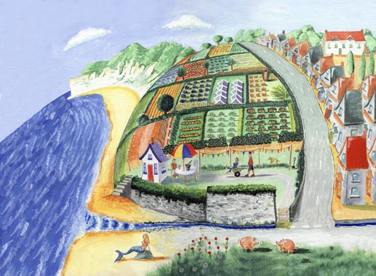 'allotments at Beer, Lyme Regis'