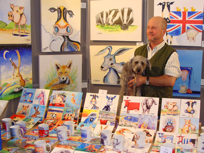 alan hayball at Loseley art and craft show