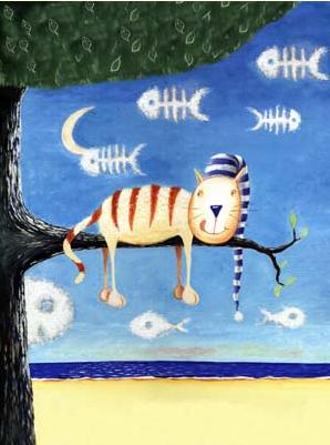 'contented cat' by al hayball