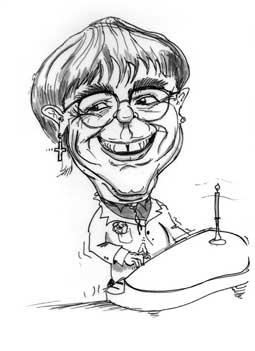Elton John caricature
