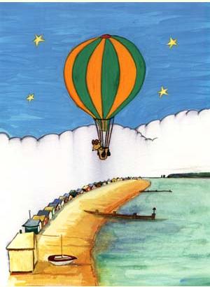 'hamster in the sky with glasses' by al hayball