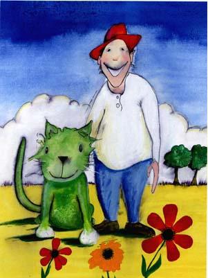 'One Man and his Cat ' by al hayball
