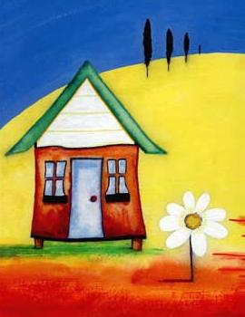 Beach Hut art
