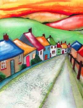 'Gold hill' - Shaftesbury, by al hayball