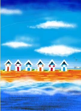 sky blue sandbank by al hayball