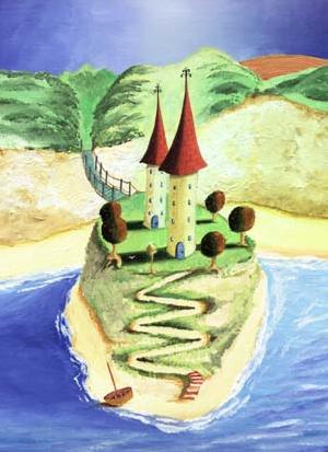 'zig-zag island' by al hayball
