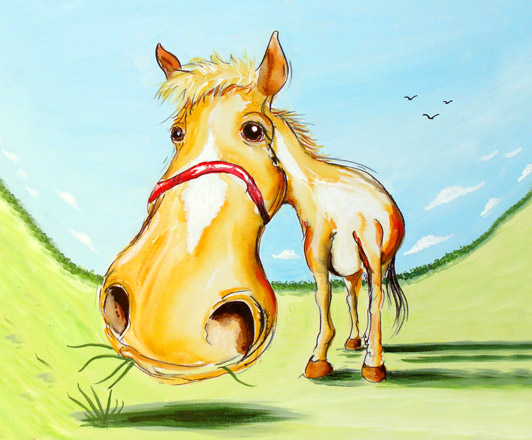 horse art by al hayball,