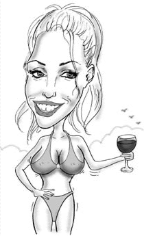 Jordan aka Katie Price caricature