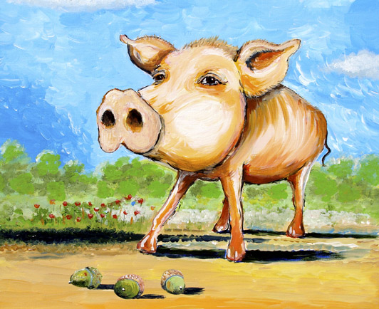 pig art,