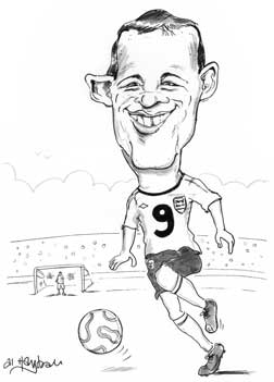Wayne Rooney caricature