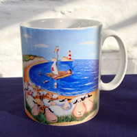 al hayball, sheep-day landings mug 